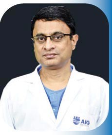 Dr P Balachandran Menon who led the AIG Hospitals doctors’ team.